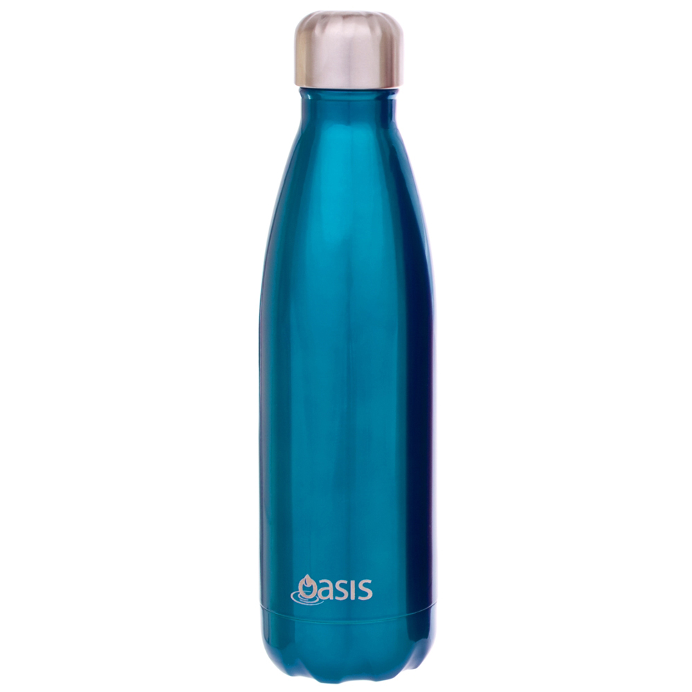 Oasis Insulated Stainless Steel Water Bottle Aqua 500ml | Living & Giving